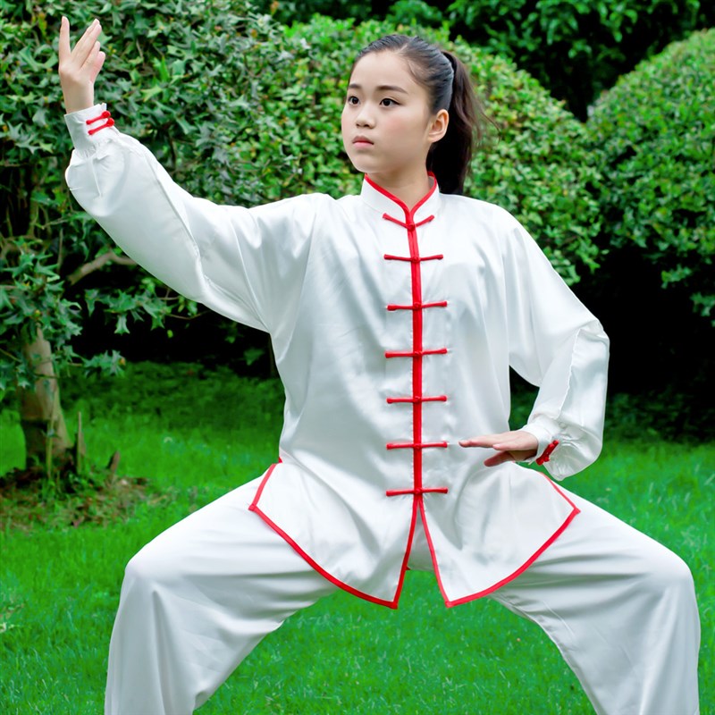 太极服南韩丝女练功武术服春秋款男太极拳表演服装