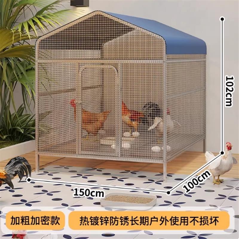 鸽子笼专用笼鸽舍走地鸡跑道家用大号特大新型加密养殖笼小房子