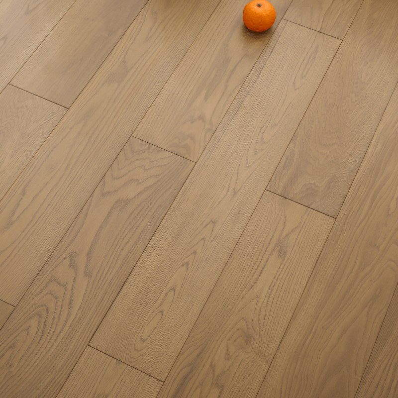 橡木原木纯实木地板原木风四面锁扣地暖免龙骨安装舒适环保