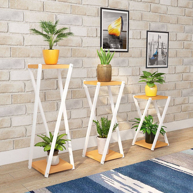 花架铁艺多层室内家用田园阳台落地客厅多肉绿萝简易花盆架