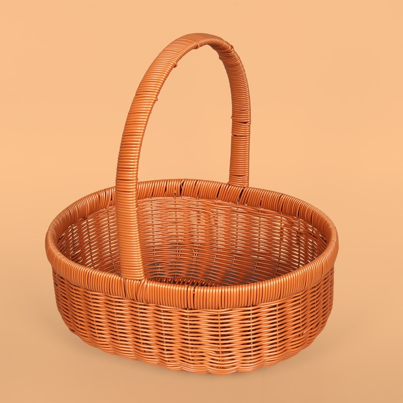 辛晟高档收纳篮柳编藤编果篮装水果店送礼品篮菜篮手提篮采摘篮