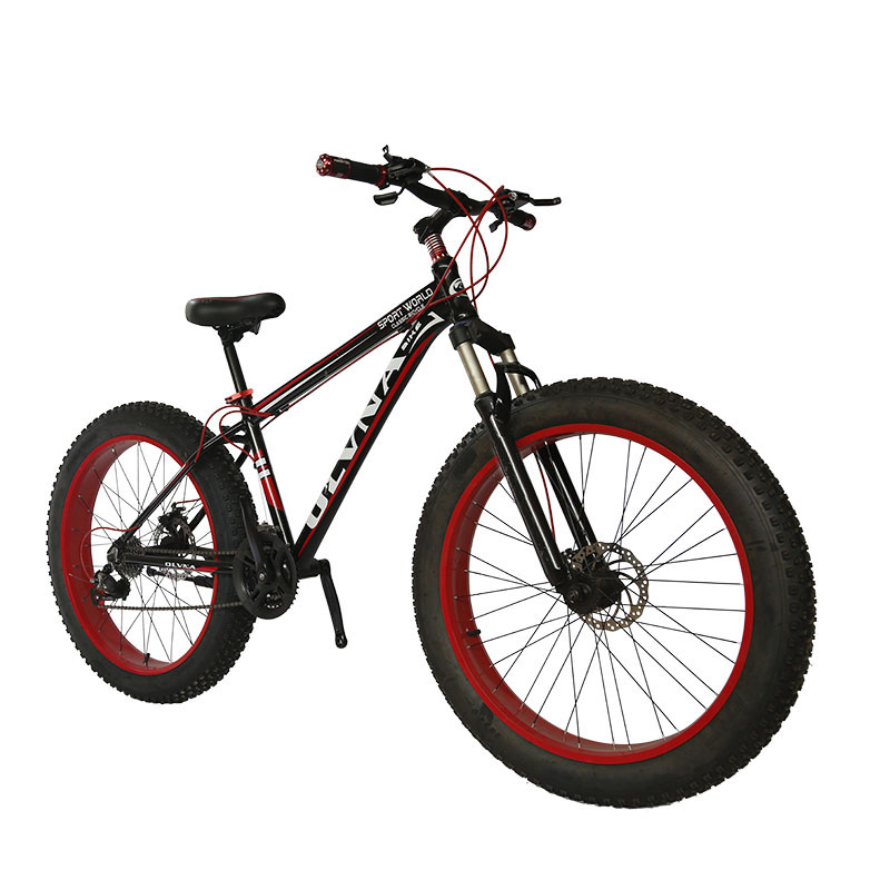 4.0超宽大轮胎雪地自行车男女山地成人车双碟刹宝马架型沙滩单车