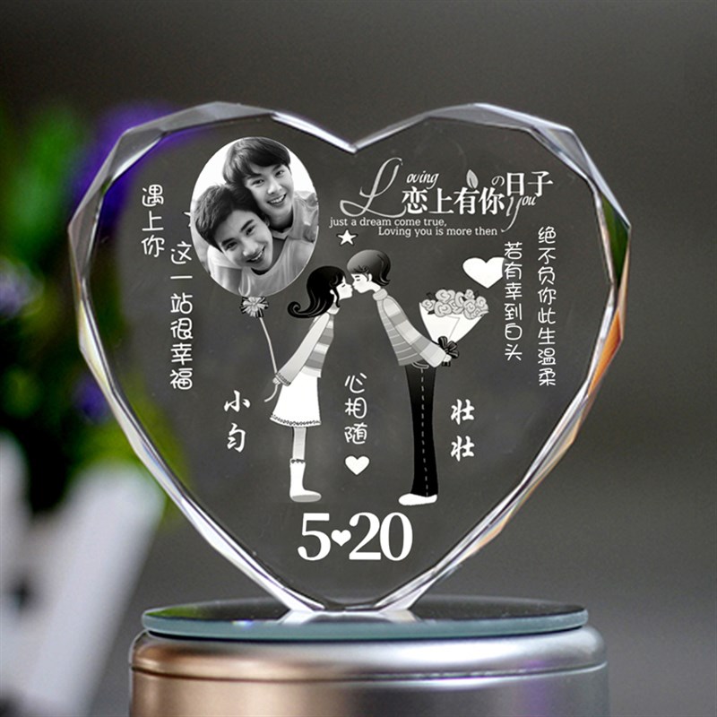 纪念日礼物情侣恋爱两一周年一x百100天送女友结婚十周生日送老婆