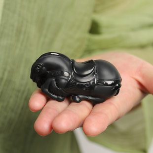 天然真品和田玉唐马手把件男士女士玉石把玩件生肖马新疆细料青玉