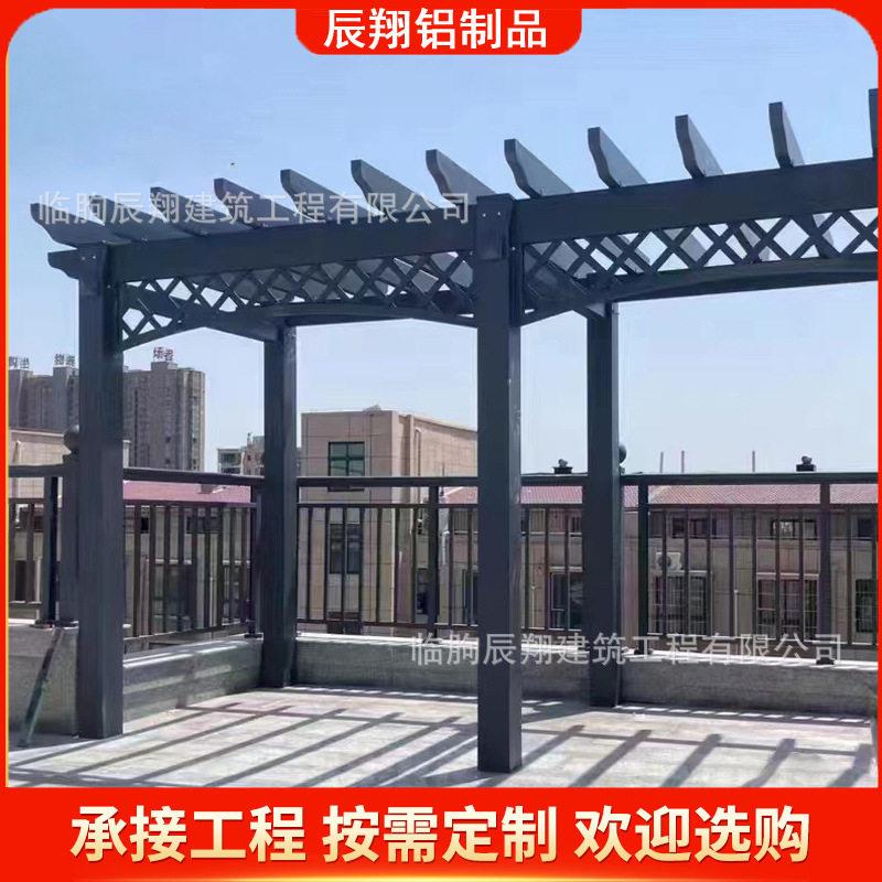 厂家承建铝合金葡萄架户外庭院长廊植物简易廊架阳台爬藤花架子