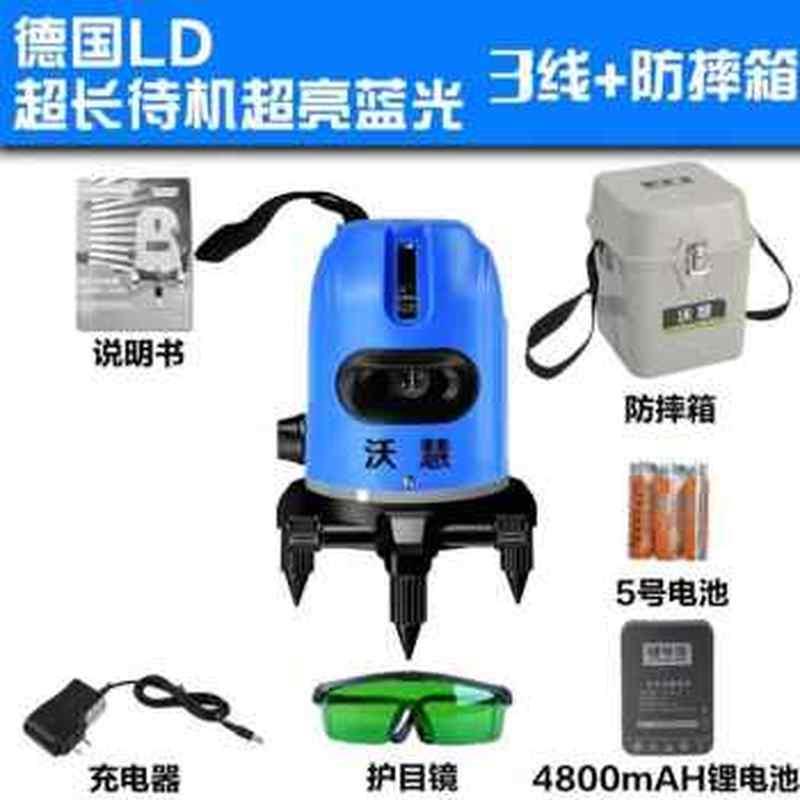 新品202d1水3平仪绿光绿光调平水平仪自动高精度自动打线5激平水