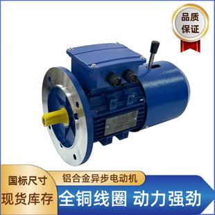 三相直流刹车马达 2.2W3W四级立式 YEJ2电磁制动刹车电机100L1