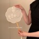 古风团扇中国风舞蹈女式 汉服旗袍扇子双面刺绣半透明宫扇圆形小扇