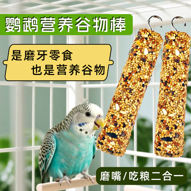 鹦鹉啃咬磨牙棒零食玩具