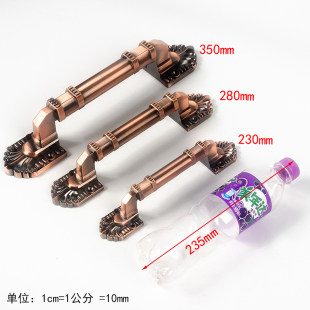 红古铜推拉门明装铁门木门拉手青古铜室内门卧室门把手不带锁老式
