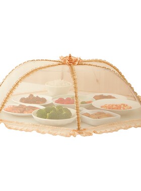 盖菜罩2024新款家用餐t桌可折叠网罩子防苍蝇食物剩饭菜遮尘罩神