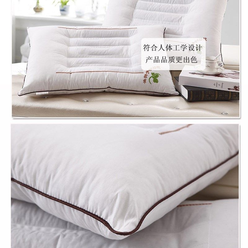 决明子枕头枕芯一对成人颈椎保健枕特价整头学生单人酒店护颈枕心