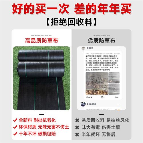 防草布除草布耐用新型园艺地布农用加厚果园果树遮草布地膜送地钉