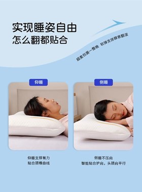 Gravity慢回弹记忆棉护颈枕头0压助睡眠面包枕酒店升级款高低枕芯