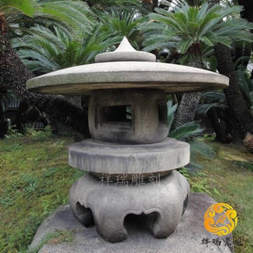 大理石材地灯别墅花园户外景观庭院日式青石灯笼石雕草坪灯塔摆件