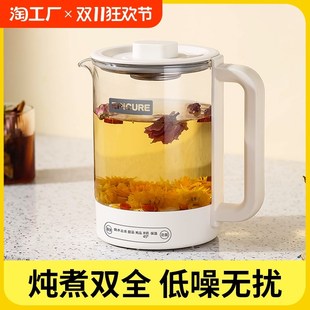 养生壶家用多功能办公室花茶炖煮壶养身小型烧水壶加厚玻璃煮茶器