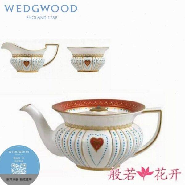 现货Wedgwood威基伍德红桃皇后停产 进口骨瓷 糖罐奶罐茶壶