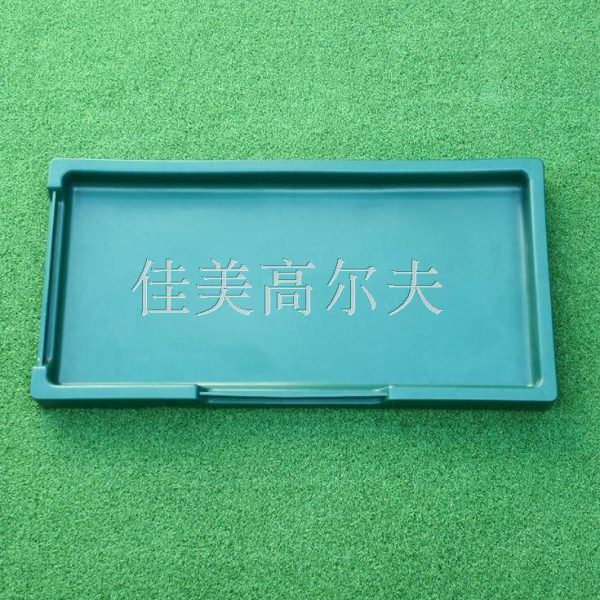 橡胶发球盒高尔夫绿色100粒装球盒塑料球框练习场专用设备装球篮