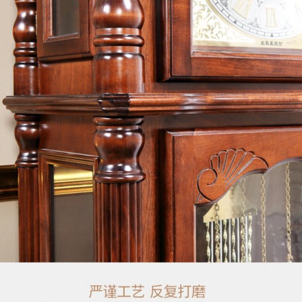 落地钟北极星原装正品客厅机械实木重锤纯铜机芯欧式美式古典座钟