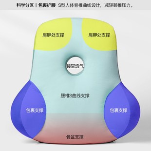 椅子靠背垫护腰靠垫办公室腰靠腰托软包腰垫腰枕座Y椅久坐靠枕