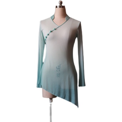 中国舞古典舞练功服女成人身韵舞蹈纱衣飘逸仙气舞蹈服上衣民间舞