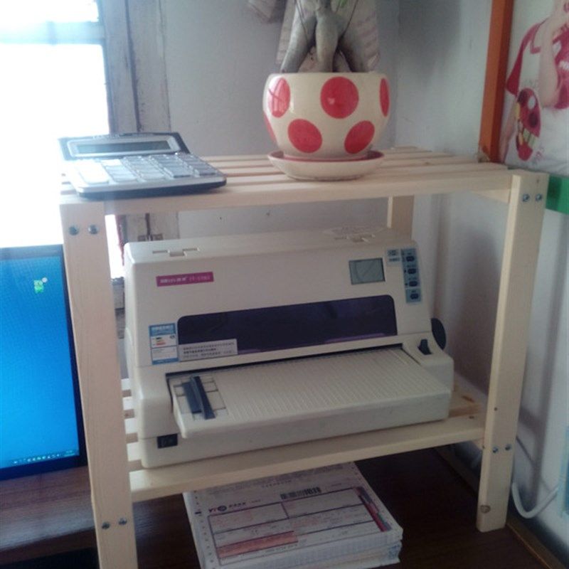 简约现代打印机架子桌面收纳架置物架 办公文件柜子书架实木架子,住宅家具,搁板/置物架/家用陈列架,淘宝优惠券,粉丝福利购,淘宝优惠卷