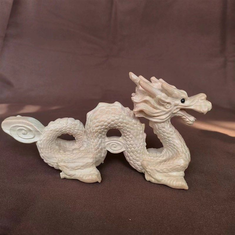 桃木龙摆件木雕实木质制补缺角青龙办公室客厅卧室汽车栩栩如生,家居饰品,国学摆件,淘宝优惠券,粉丝福利购,淘宝优惠卷