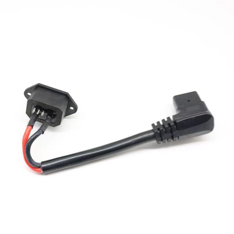 雅迪锂电池2+5转换品字头转接线转换插头星恒雅迪电动车新国标品