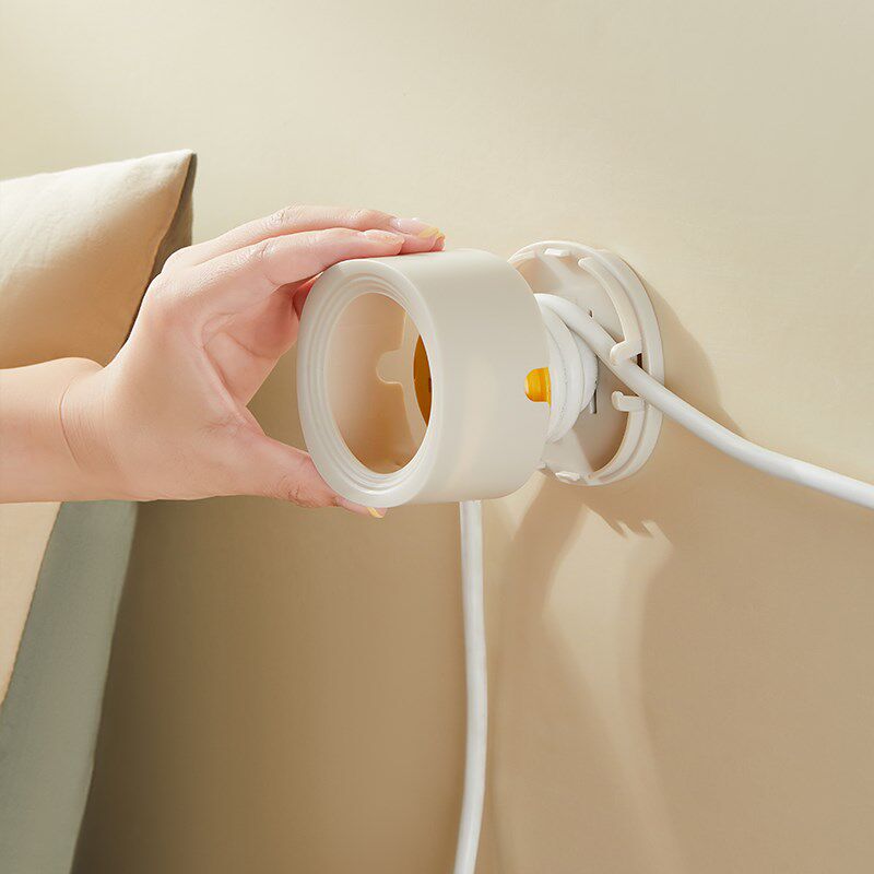 电源线绕线器理线器固定充电器厨房墙壁挂插头挂钩收纳整理固线器