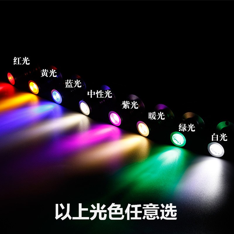 led电池盒迷你小射灯手办盒展示柜台3V模型装饰DIY聚光彩色小灯泡