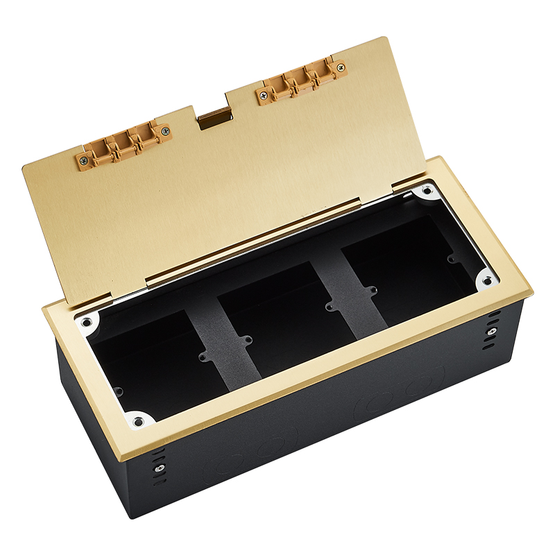 开启式地插座隐藏式地面插座防水不锈钢地插插座五孔网络放86面板