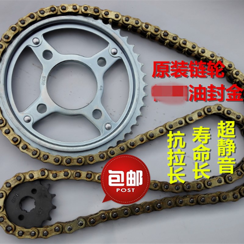 适用新大洲本田摩托SDH125-56锐猛套链原装链轮配油封链条