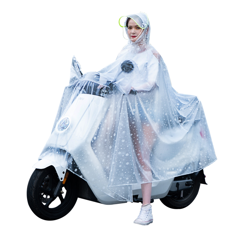 电动电瓶摩托车雨衣长款全身夏季防暴雨单人男女士自行车透明雨披