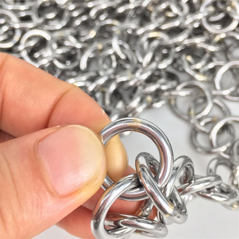304新款不锈钢开口圈单圈连接圈圆圈diy挂件线割钥匙平口饰品圈