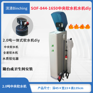 一体式 滨清diy 2吨全屋软水机 BNT1650控制阀 自来水软化 沐浴机