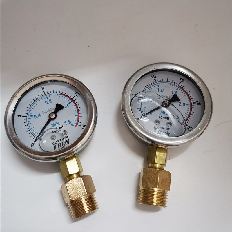 耐震水压表自来水家用4分压力表1.6mpa/16kg压力测试表YN60-1mpa