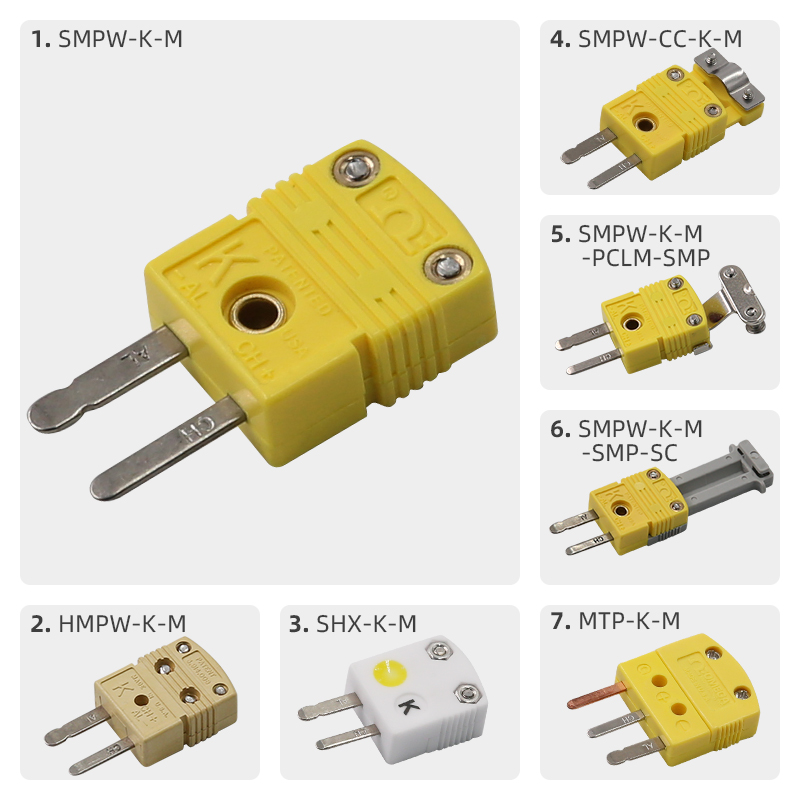 美国OMEGA迷你原装k型热电偶插头SMPW-K-M公插头接线端子测温母座