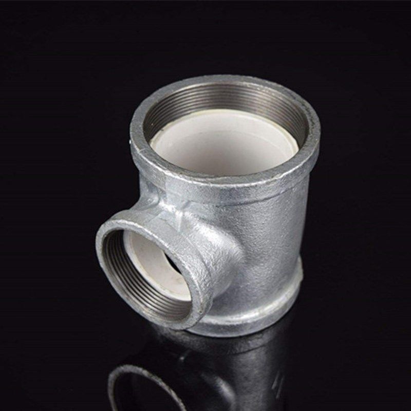 衬塑异径三通 镀锌钢塑衬塑复合管配件内衬塑内牙异径三通接头