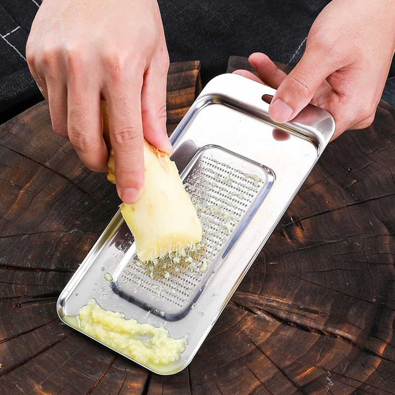 生姜研磨器不锈钢擦姜末神器家用捣蒜泥磨板手动压姜蓉山葵根工具