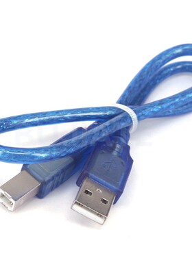 布加特3d打印机配件 USB 浅蓝色 打印线 Uno R3 Mega 2560 30CM