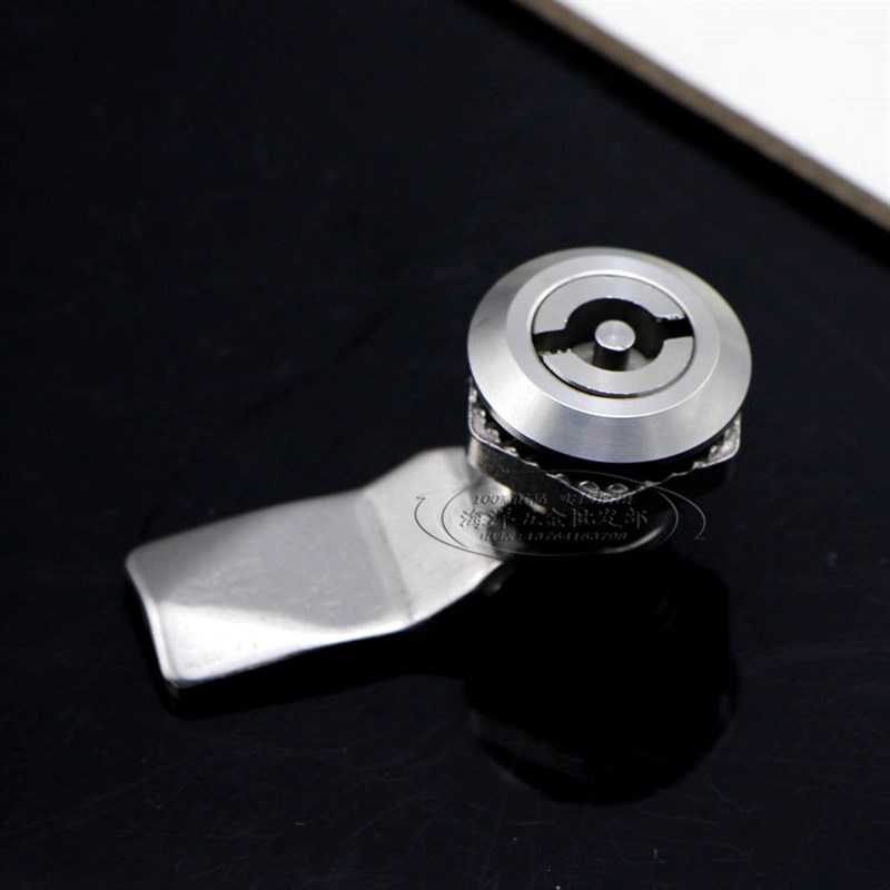 海坦柜锁 MS705不锈钢 户外机柜门锁 铁皮柜垃圾箱圆柱锁 转舌锁