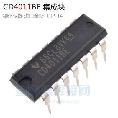 CD4011BE 逆变焊机 集成块 4011芯片 TI德州仪器 进口全新 DIP-14