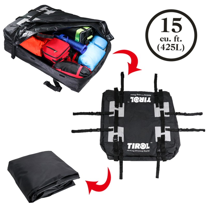 轿车SUV越野行李架车顶架行李箱包露营车载大容量通用防水收纳袋