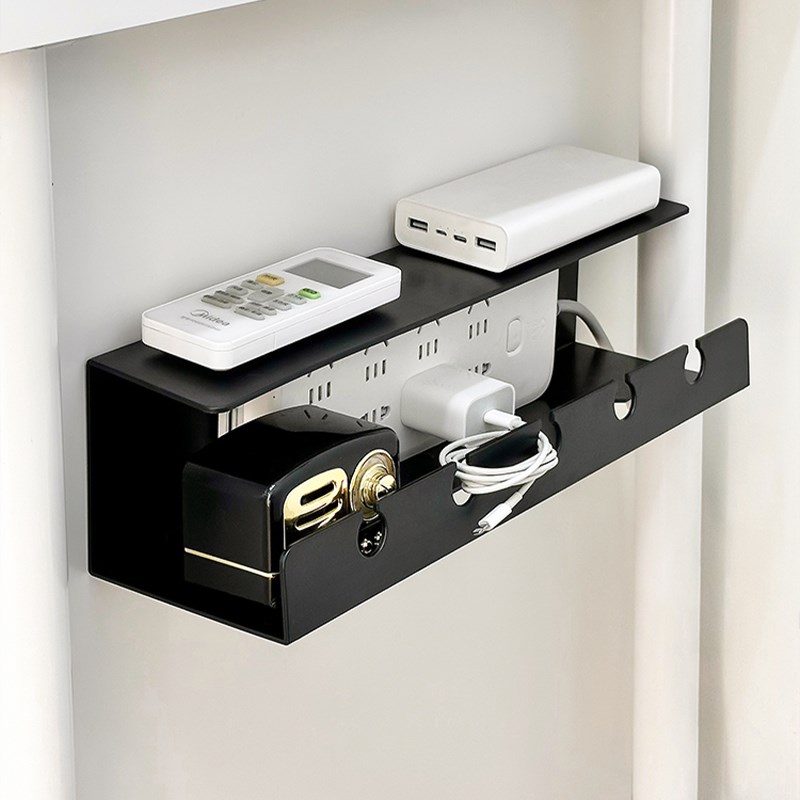 理线器办公桌下理线架槽盒免打孔电线整理神器插排插板收纳固定