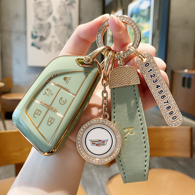 适用凯迪拉克XT5钥匙套ATSL车XT4女XTS扣CT6 CT5 XT6 CT4 SRX壳卡