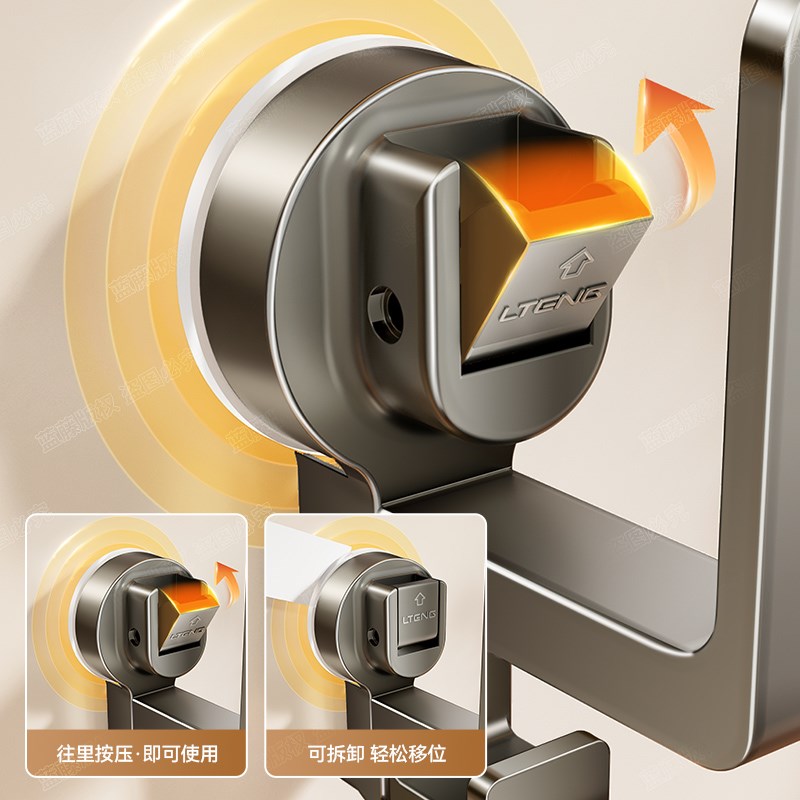 吸盘路由器放置架免打孔壁挂式插排固定支架光猫机顶盒托架置物架