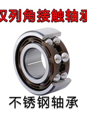 不锈钢双列角接触轴承S5207 5208 5209 5210 2RS