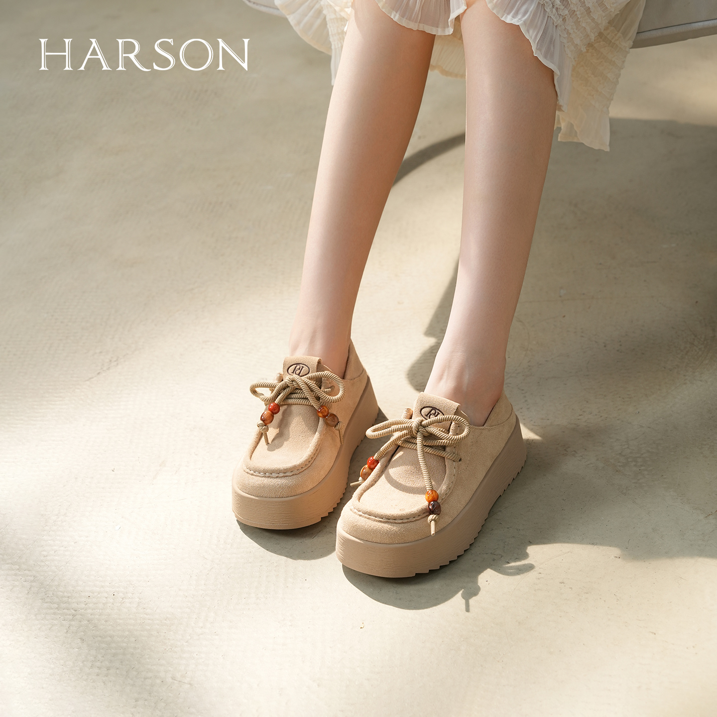 哈森厚底两穿袋鼠鞋包头拖百搭复古深口单鞋2025秋新款HWL250140