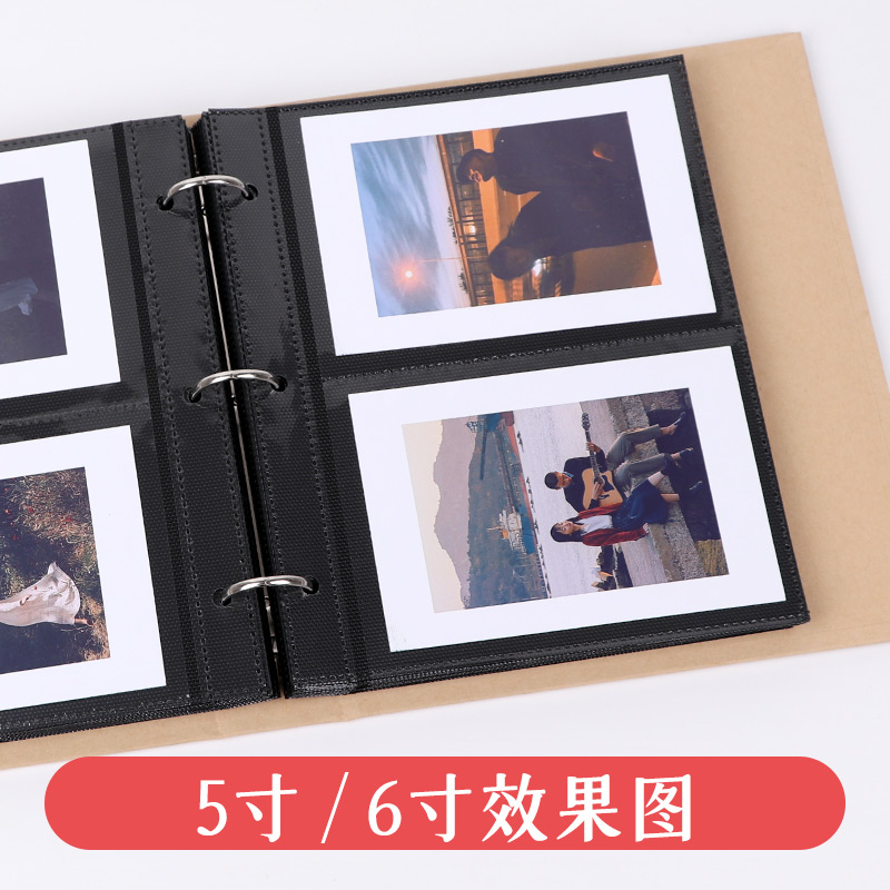 拍立得相册3寸4寸5寸6寸7寸情侣照片纪念册影集大容量活页收纳本