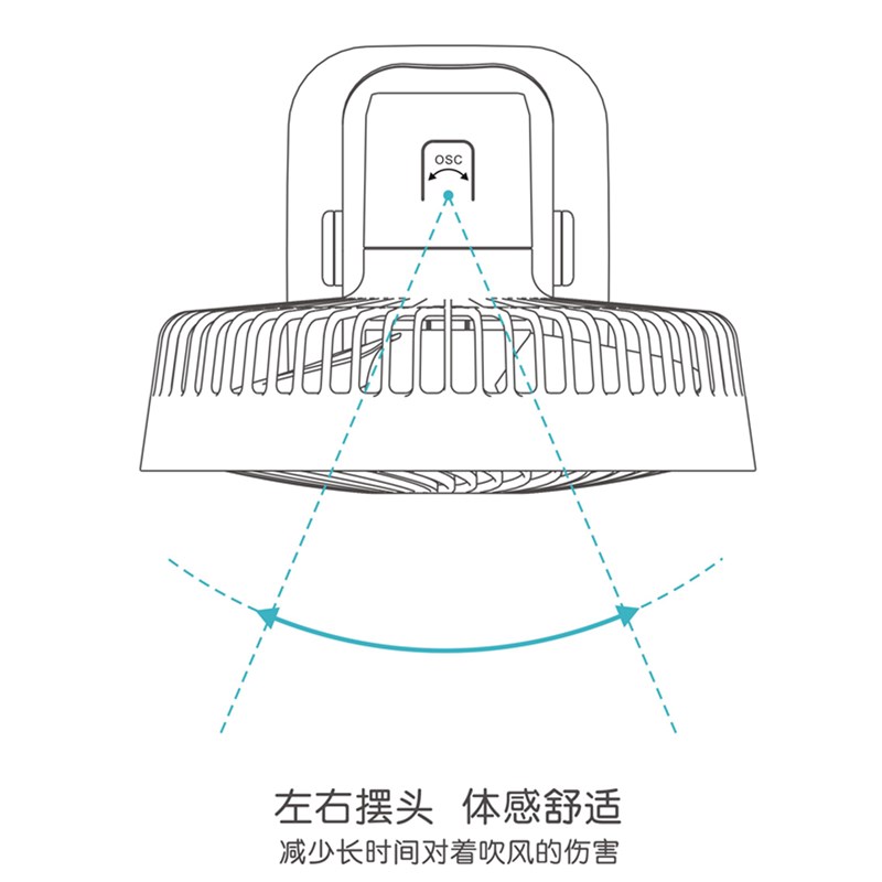 定时充电风扇家用学生宿舍夹扇办公室儿童床小风扇便携式迷你风扇